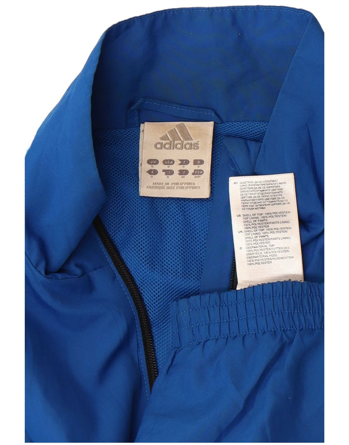 Adidas Herren-Trainingsanzug, Top-Jacke, klein, blau, Polyester
