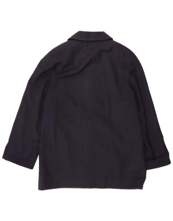 Vintage Damen Mantel UK 18 XL Marineblau