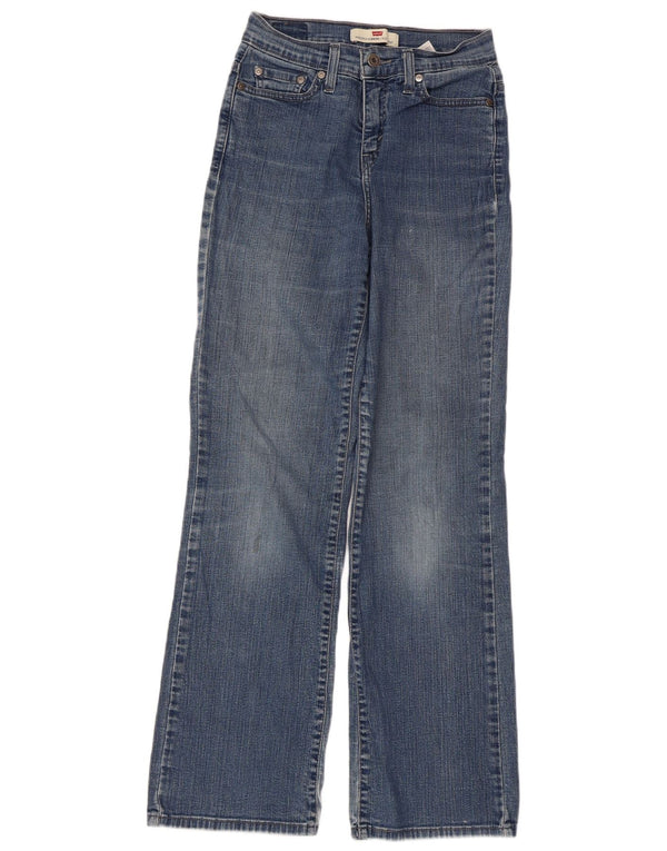 Levi's Damen 512 Perfectly Slim Bootcut Jeans W26 L30 Blaue Baumwolle