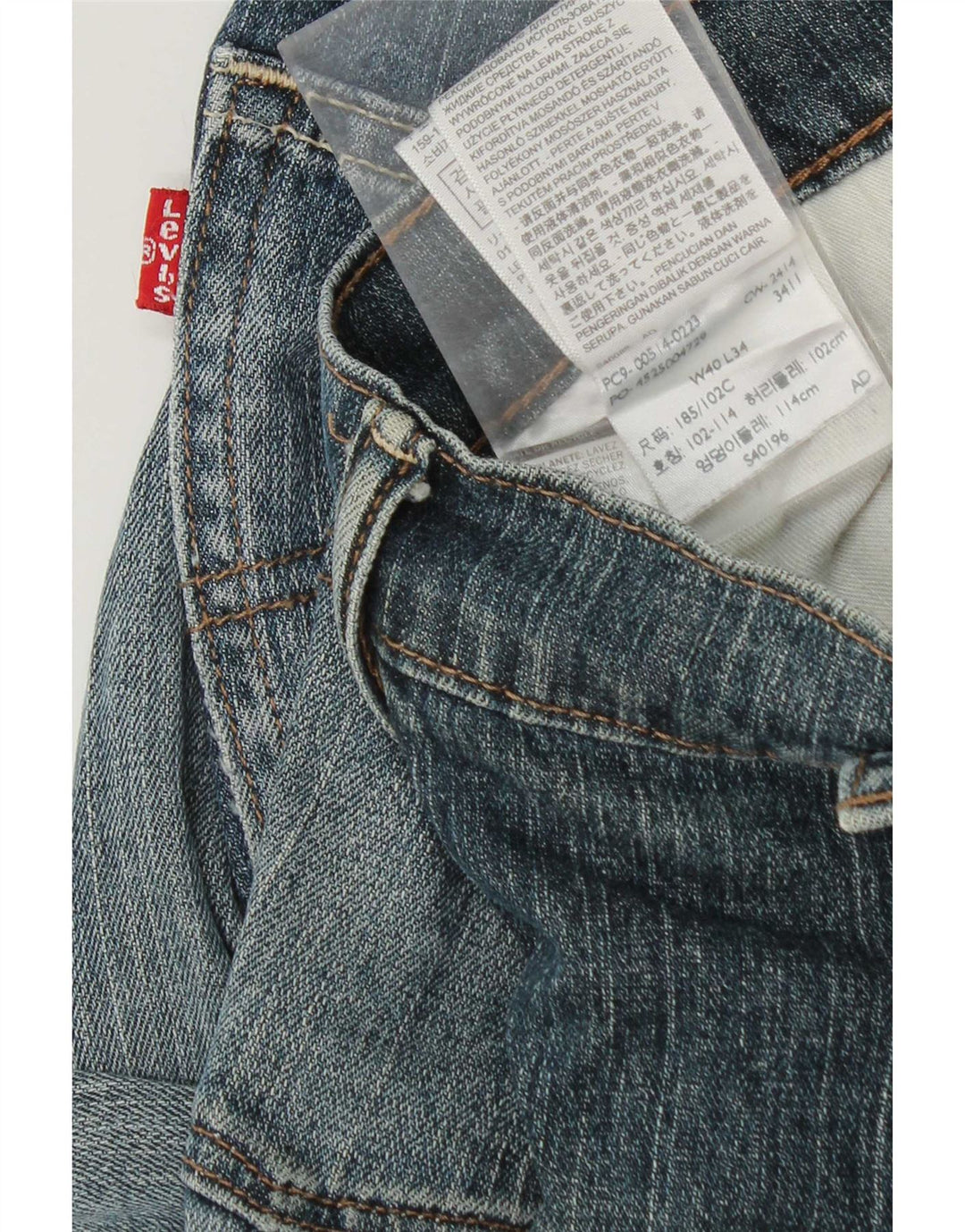 Levi's Herren Tapered Jeans W40 L34 Blaue Baumwolle