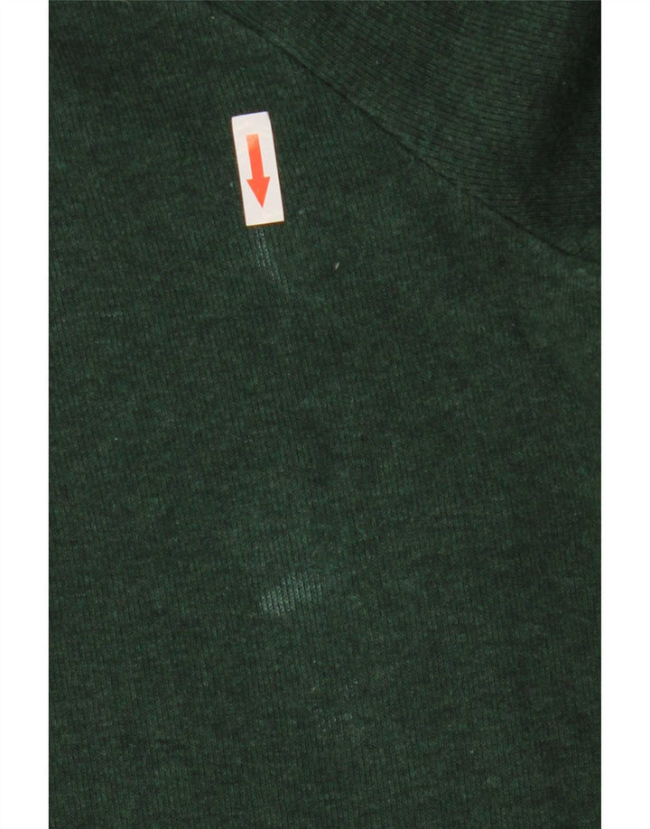 Gant Herren-Pullover mit Reißverschluss am Hals, große grüne Baumwolle