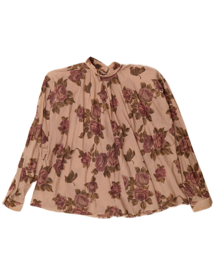 Rudi Valenti Damen-Hemd IT 44 Medium Beige Floral