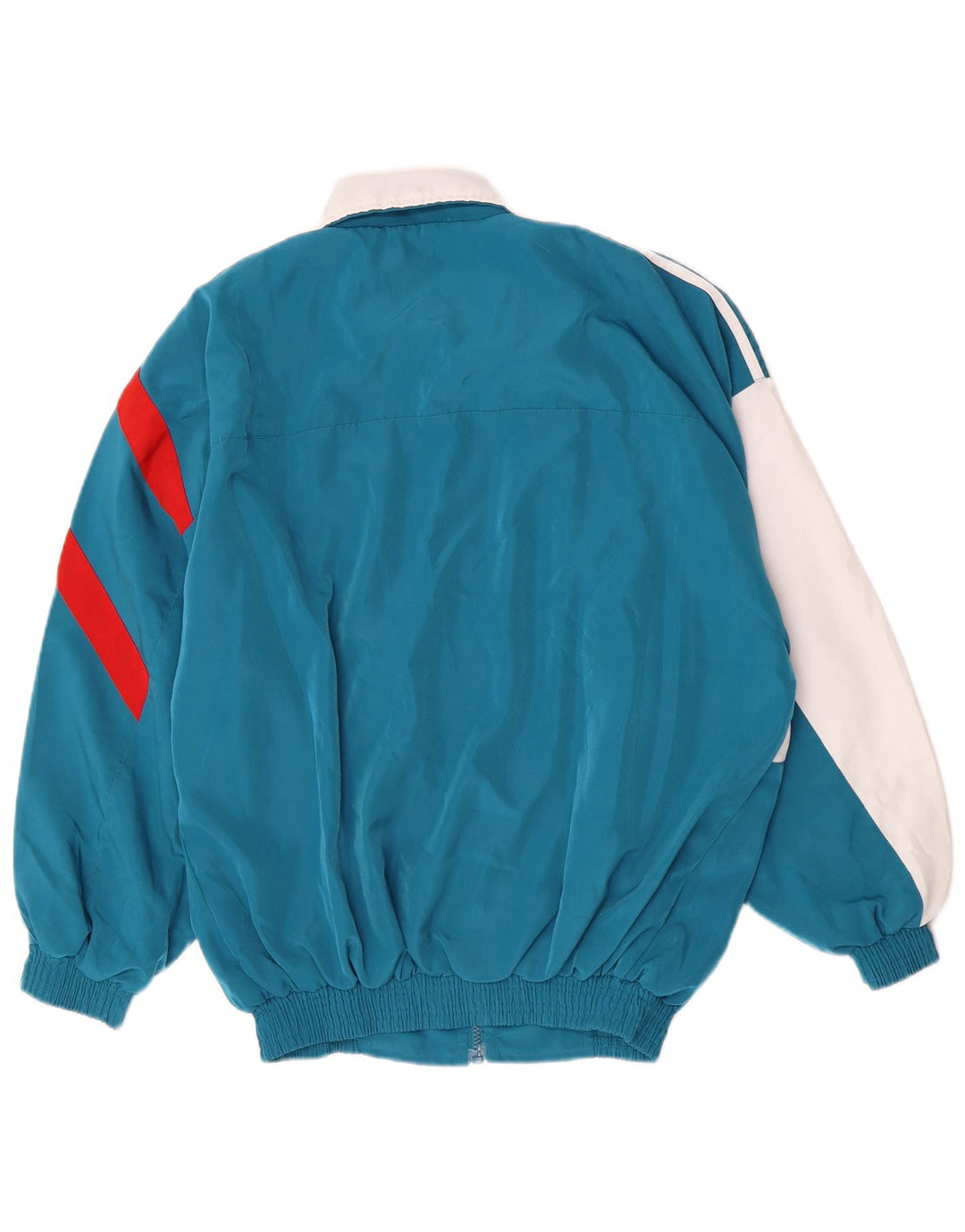 Vintage Herren-Trainingsanzug-Top-Jacke, groß, blau, Farbblock