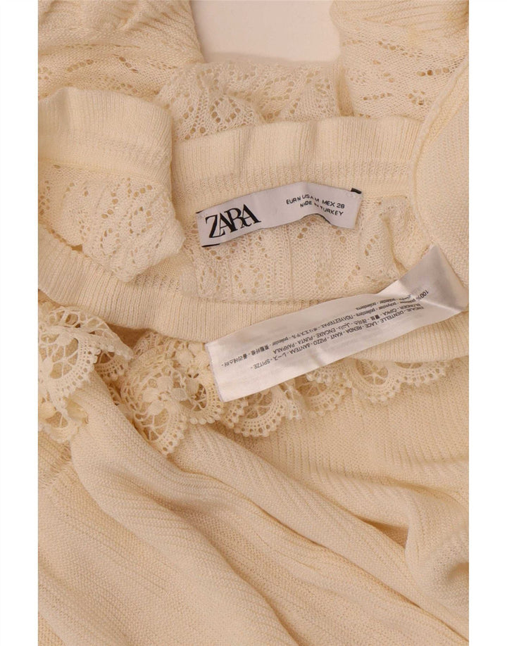 Zara Damen-Blusenoberteil mit 3/4-Ärmeln, Gr