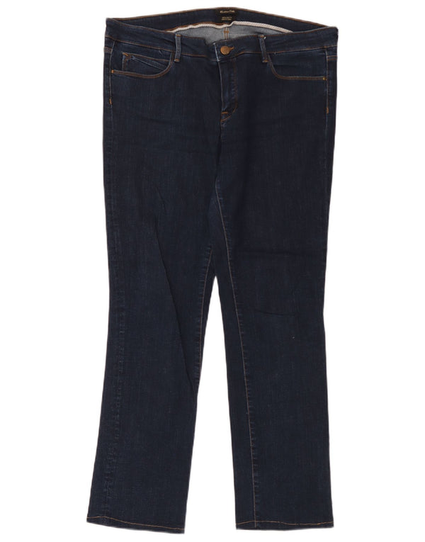 Massimo Dutti Damen-Jeans, reguläre Passform, gerade Passform, EU 44, XL, B34, L30, Marineblau