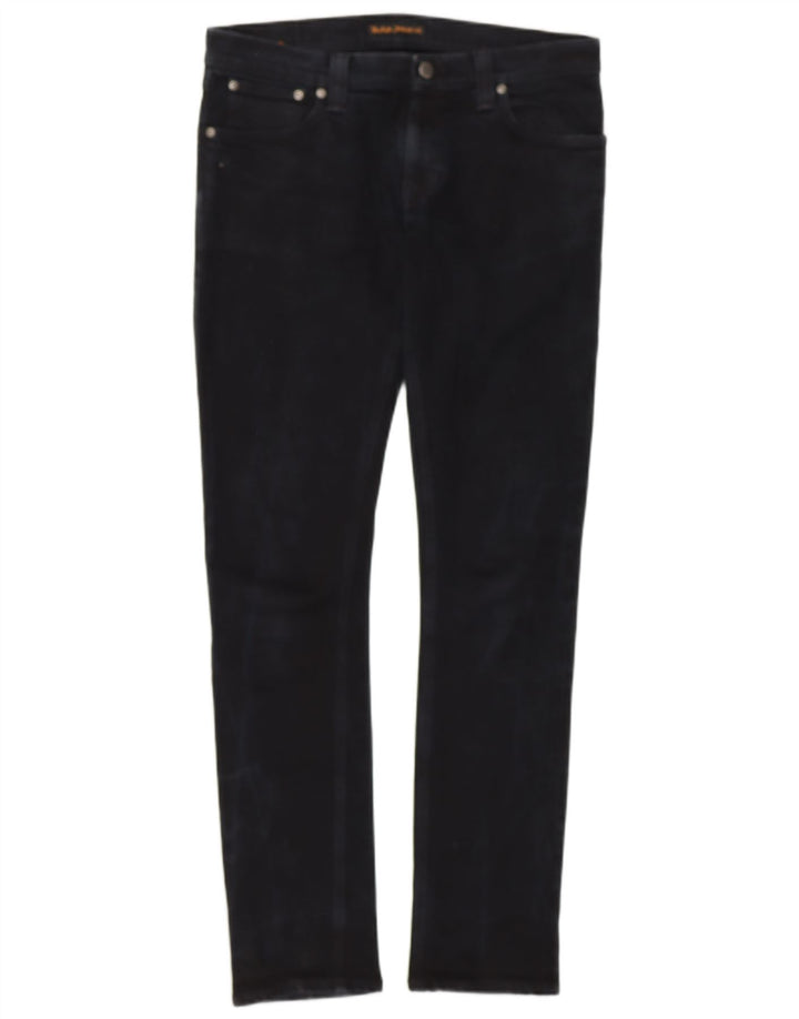 NUDIE JEANS Damen Skinny Jeans W32 L32 Marineblaue Baumwolle