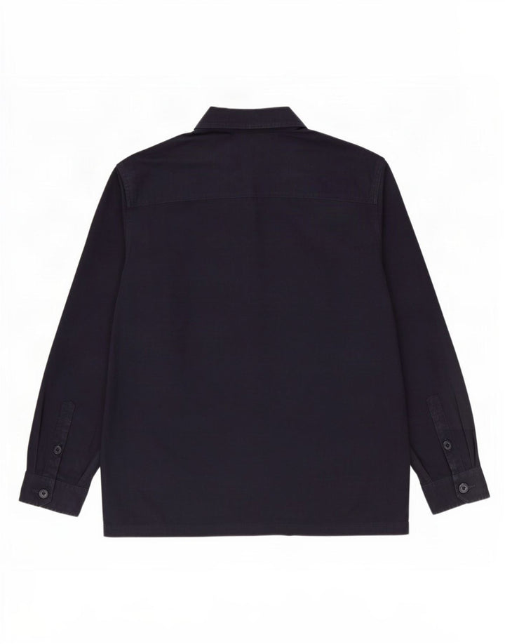 Marks & Spencer Herren-Overshirt-Hemd 2XL aus marineblauer Baumwolle