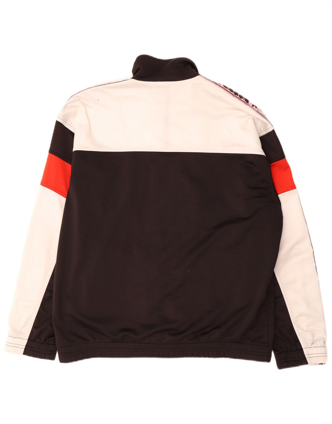 Diadora Herren-Trainingsanzug mit grafischem Oberteil, Größe 38, mittelschwarz, Farbblock