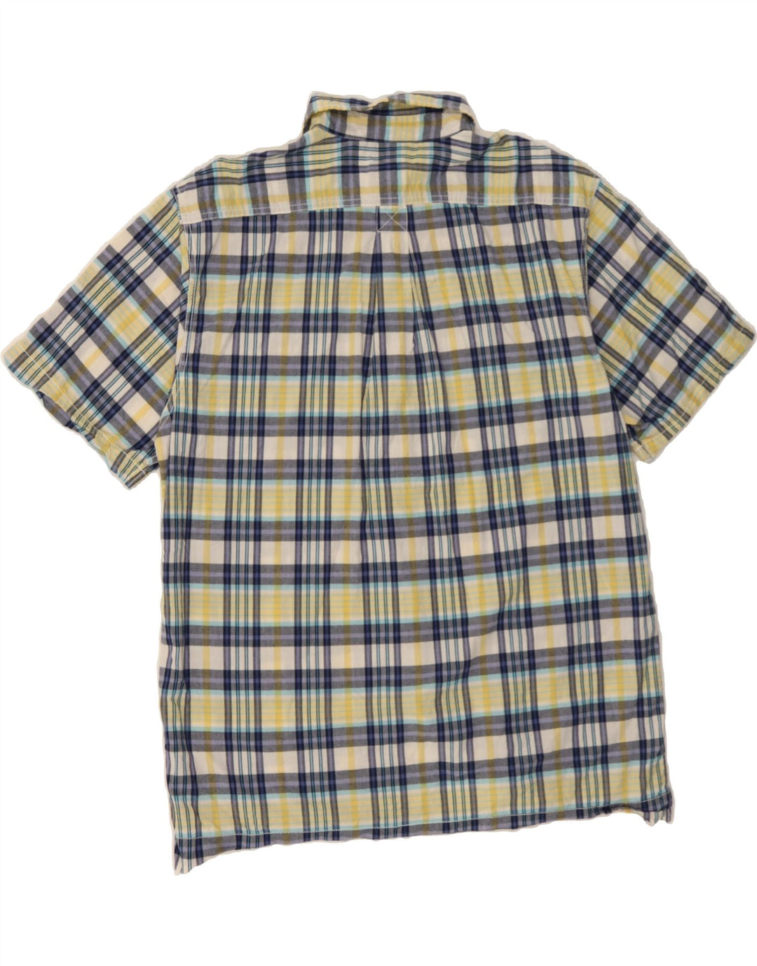 IZOD Mens Short Sleeve Shirt Large Multicoloured Check Cotton Vintage Izod and Second-Hand Izod from Messina Hembry 