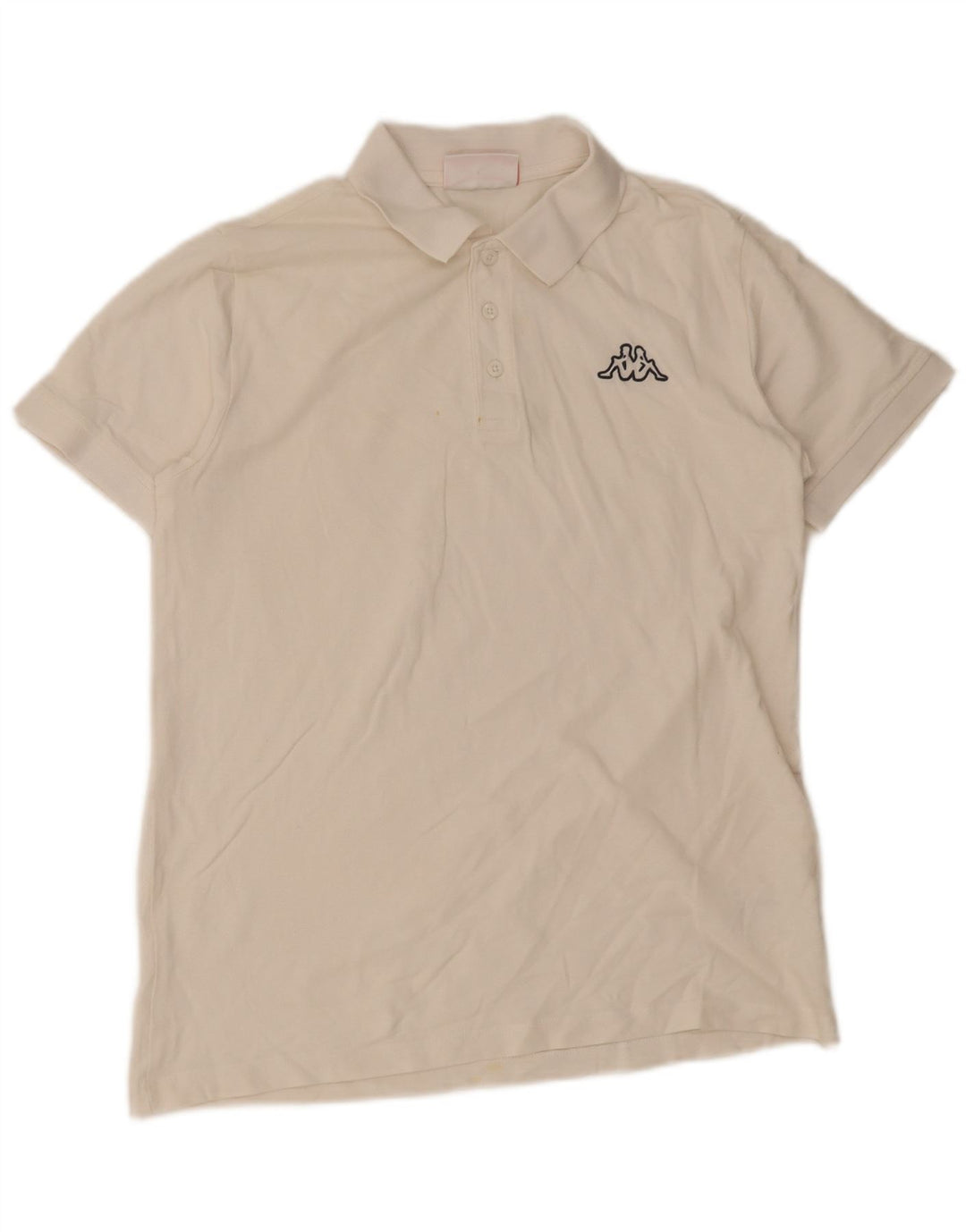 Kappa Herren-Poloshirt aus mittelweißer Baumwolle