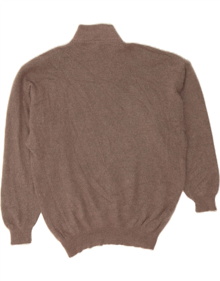 VINTAGE Womens Turtle Neck Jumper Sweater IT 56 2XL Brown Vintage Vintage and Second-Hand Vintage from Messina Hembry 