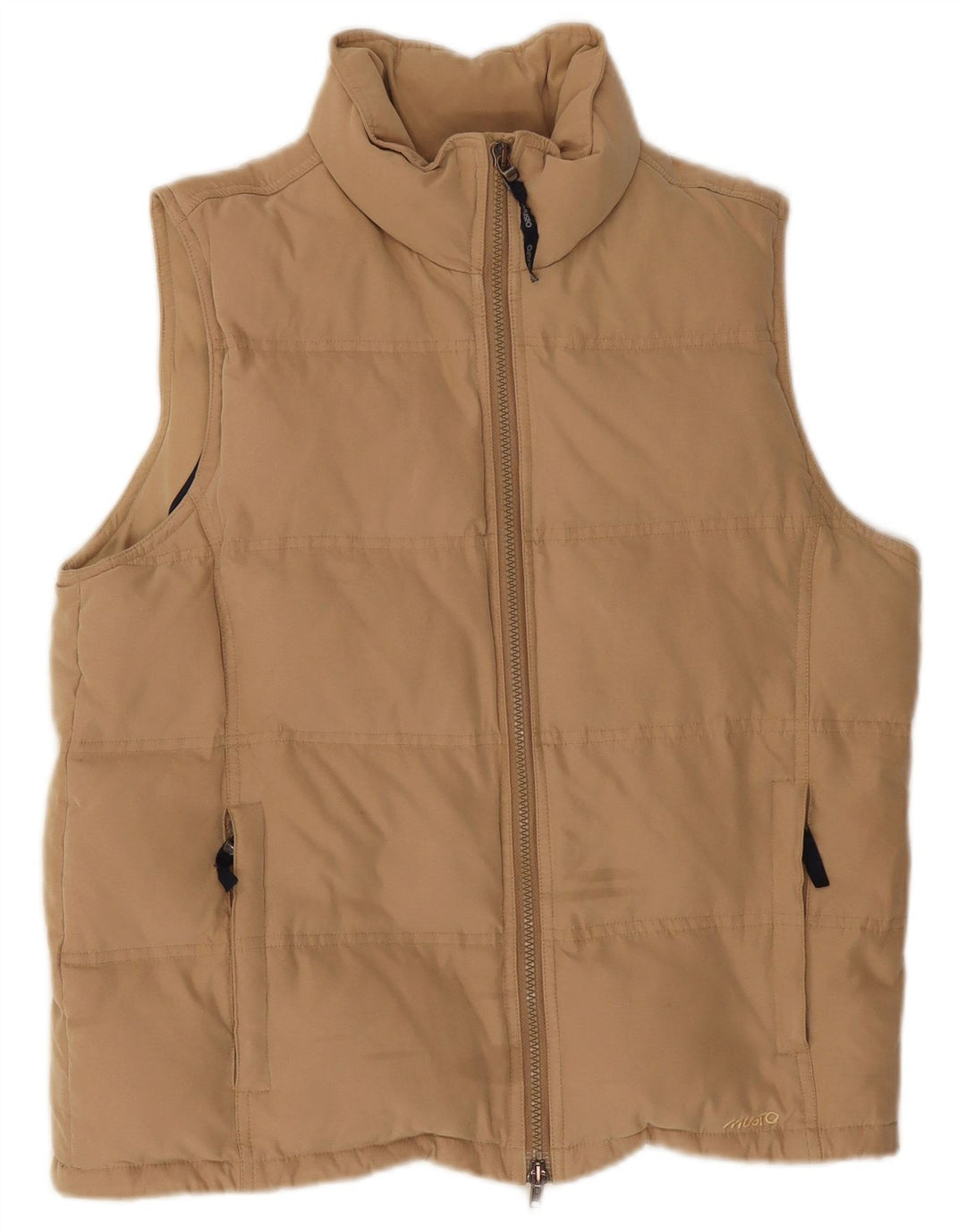 Musto Damen Übergroße wattierte Weste UK 10 Small Beige Polyester
