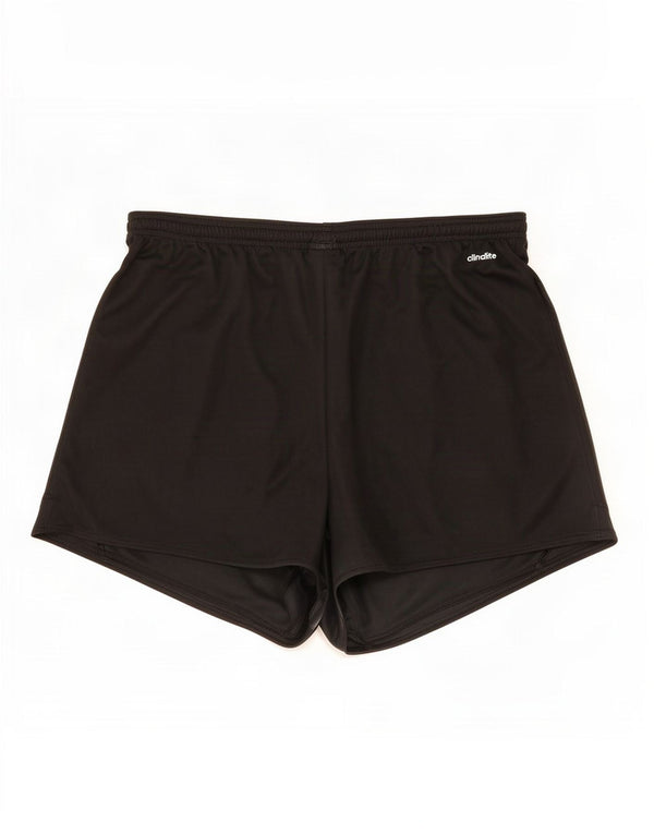 Adidas Damen Climalite Sport Shorts UK 20/22 XL Schwarz Polyester