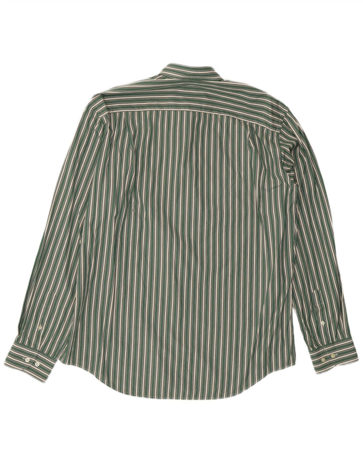 Lacoste Herrenhemd, Größe 42, groß, grün gestreift