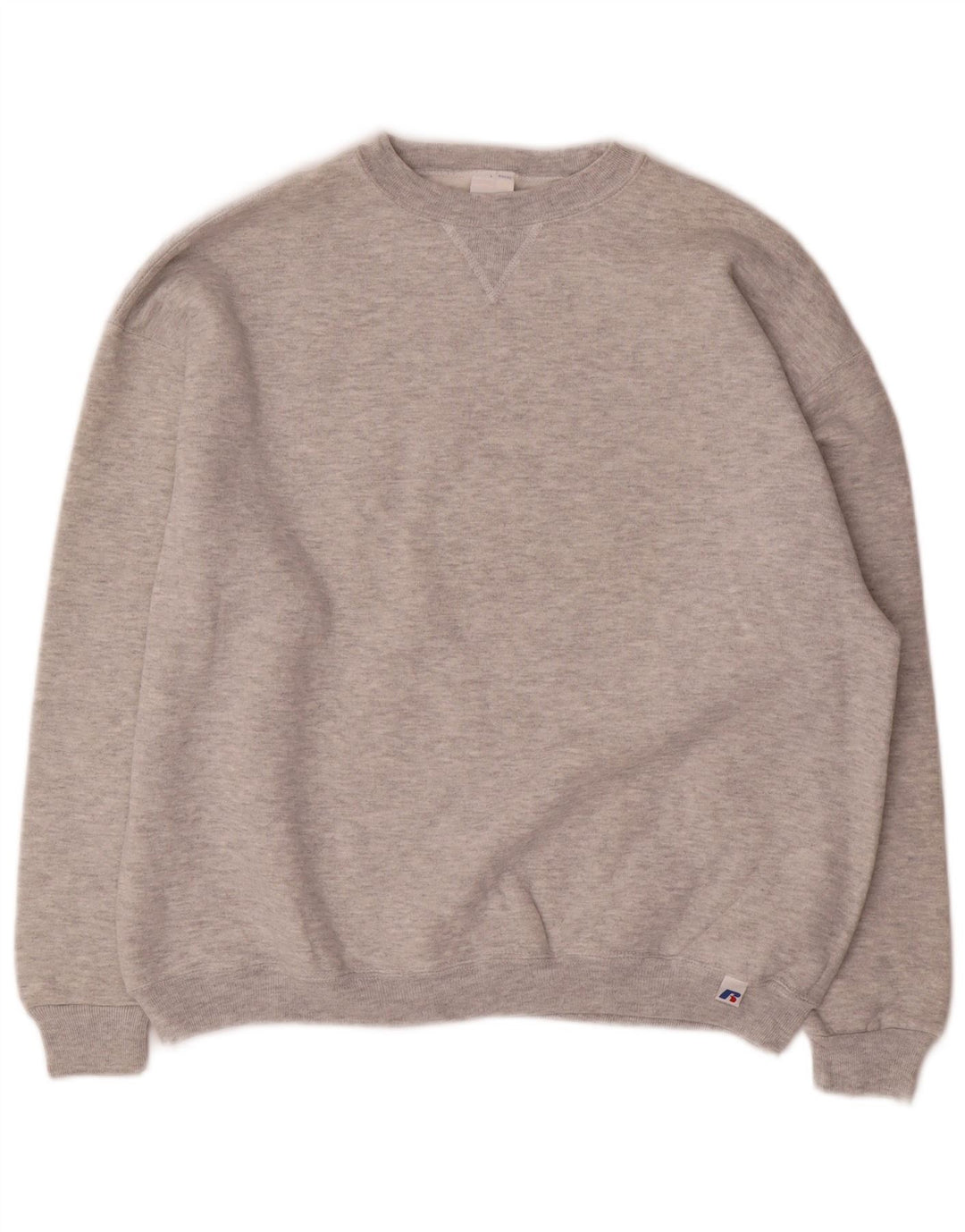 Russell Athletic Jungen-Sweatshirt, Pullover, 15–16 Jahre, XL, grau gefleckte Baumwolle