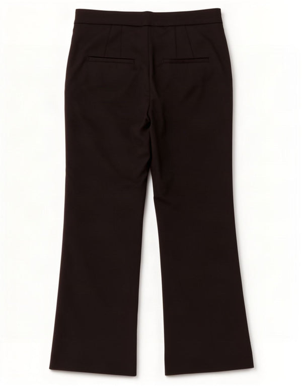 Zara Damen Bootcut Freizeithose EU 36 XS W26 L25 Schwarze Baumwolle