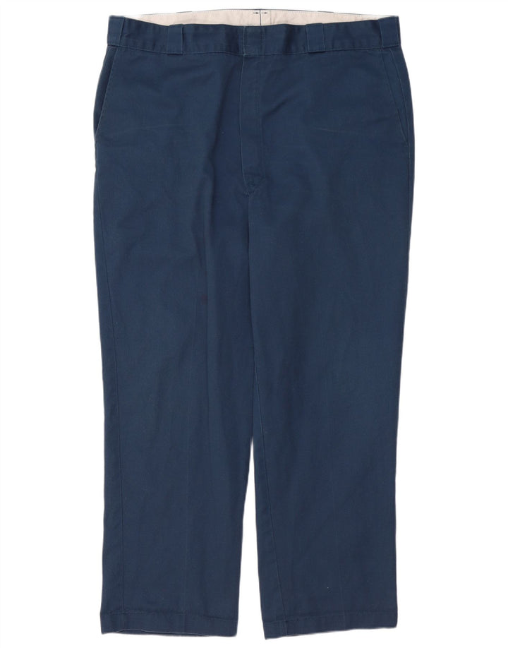 Dickies Herren gerade Chinohose W42 L30 Marineblau