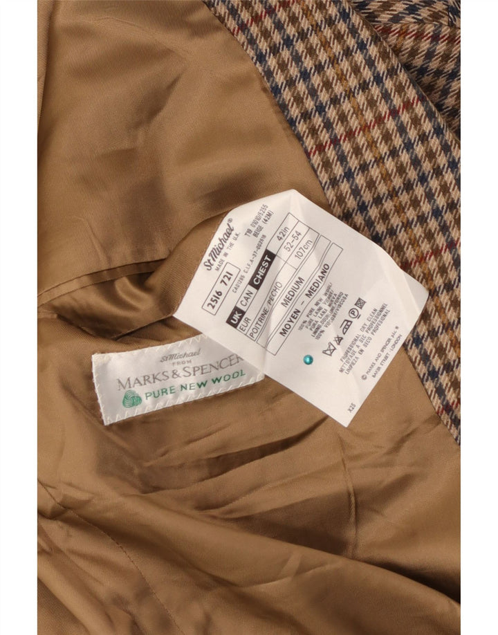 Marks & Spencer Herren St. Michael Blazer Jacke UK 42 Large Braun