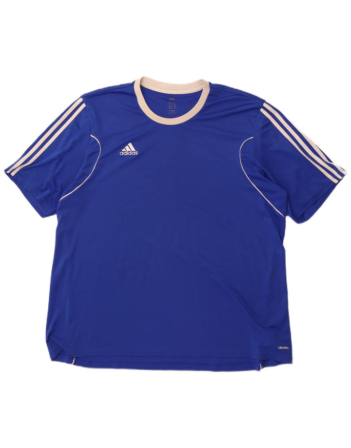 Adidas Herren Climalite T-Shirt Top 3XL Blau Polyester