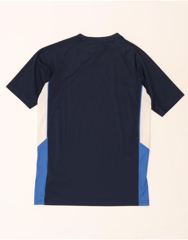 Nike Dri Fit T-Shirt für Jungen, 13–14 Jahre, XL, Marineblau, Farbblock
