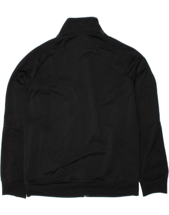 ADIDAS Boys Climalite Tracksuit Top Jacket 13-14 Years Black Polyester Vintage Adidas and Second-Hand Adidas from Messina Hembry 