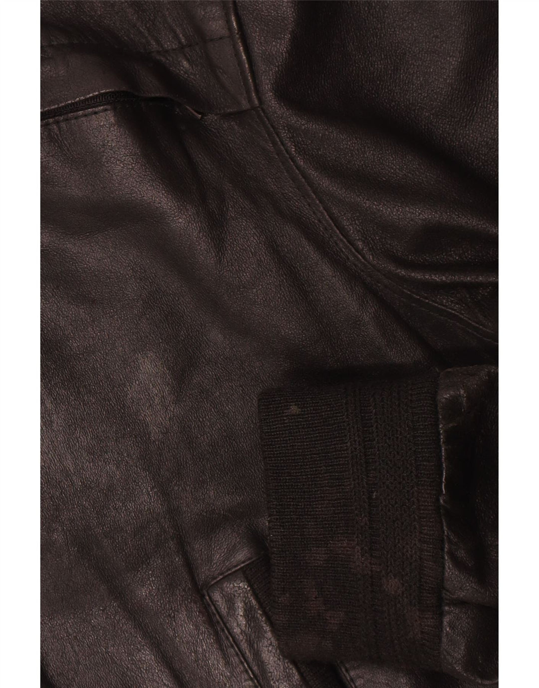 Vintage Herren Lederjacke IT 52 XL Schwarzes Leder