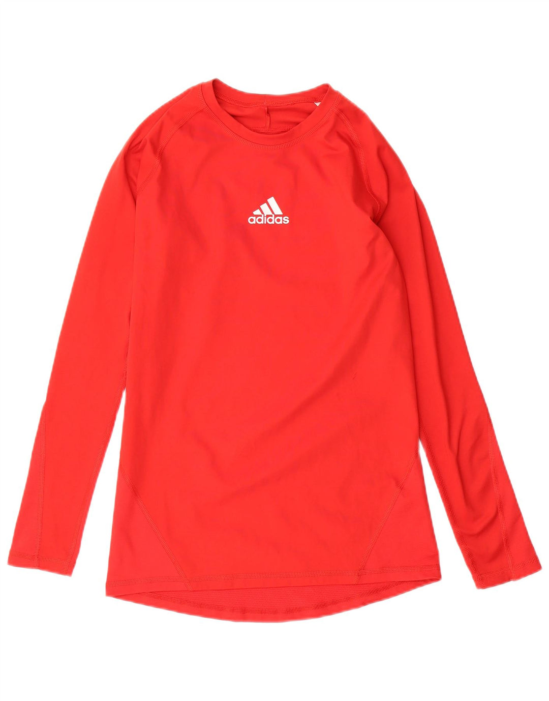 ADIDAS Damen Climacool Top Langarm UK 12 Mittelrotes Polyester