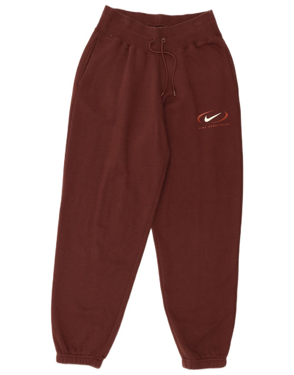 Nike Damen-Trainingshose, Jogginghose, UK 10, Größe S, braun, Baumwolle