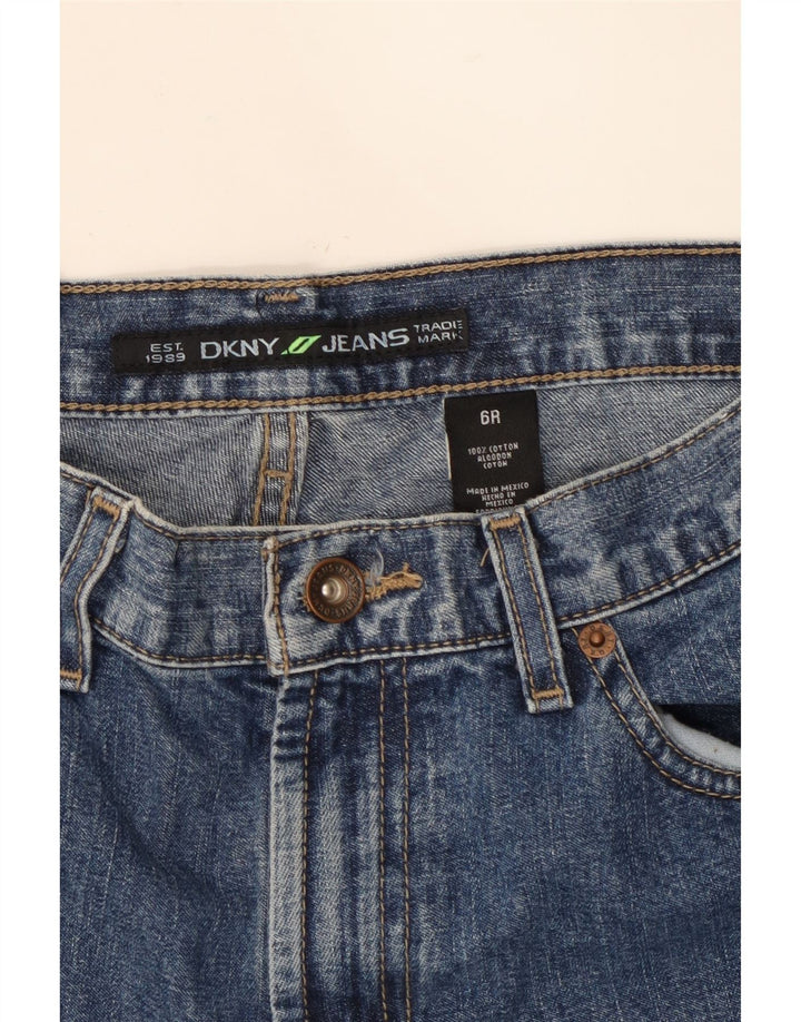 DKNY Womens Crop Straight Jeans US 6 Medium W30 L25 Blue Cotton Vintage Dkny and Second-Hand Dkny from Messina Hembry 