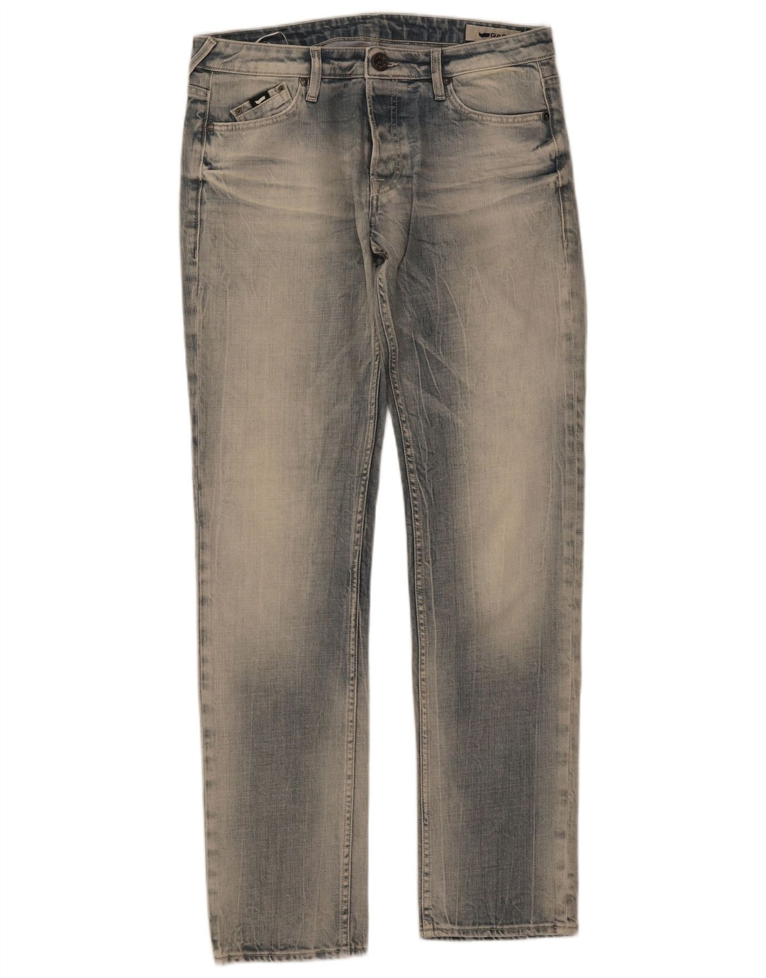 Gas Herren Morrison Slim Jeans W34 L34 Blaue Baumwolle