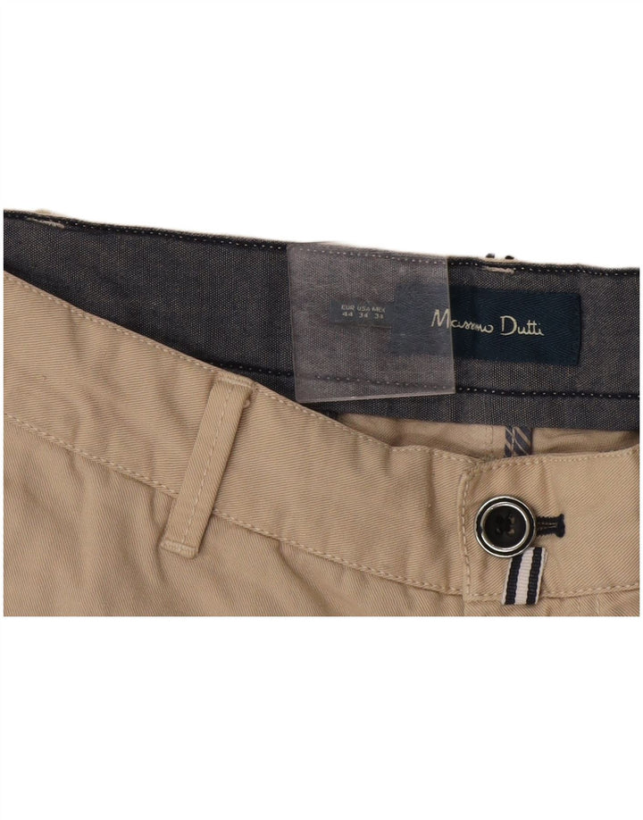 Massimo Dutti Herren Chinoshorts EU 44 Large W34 Beige