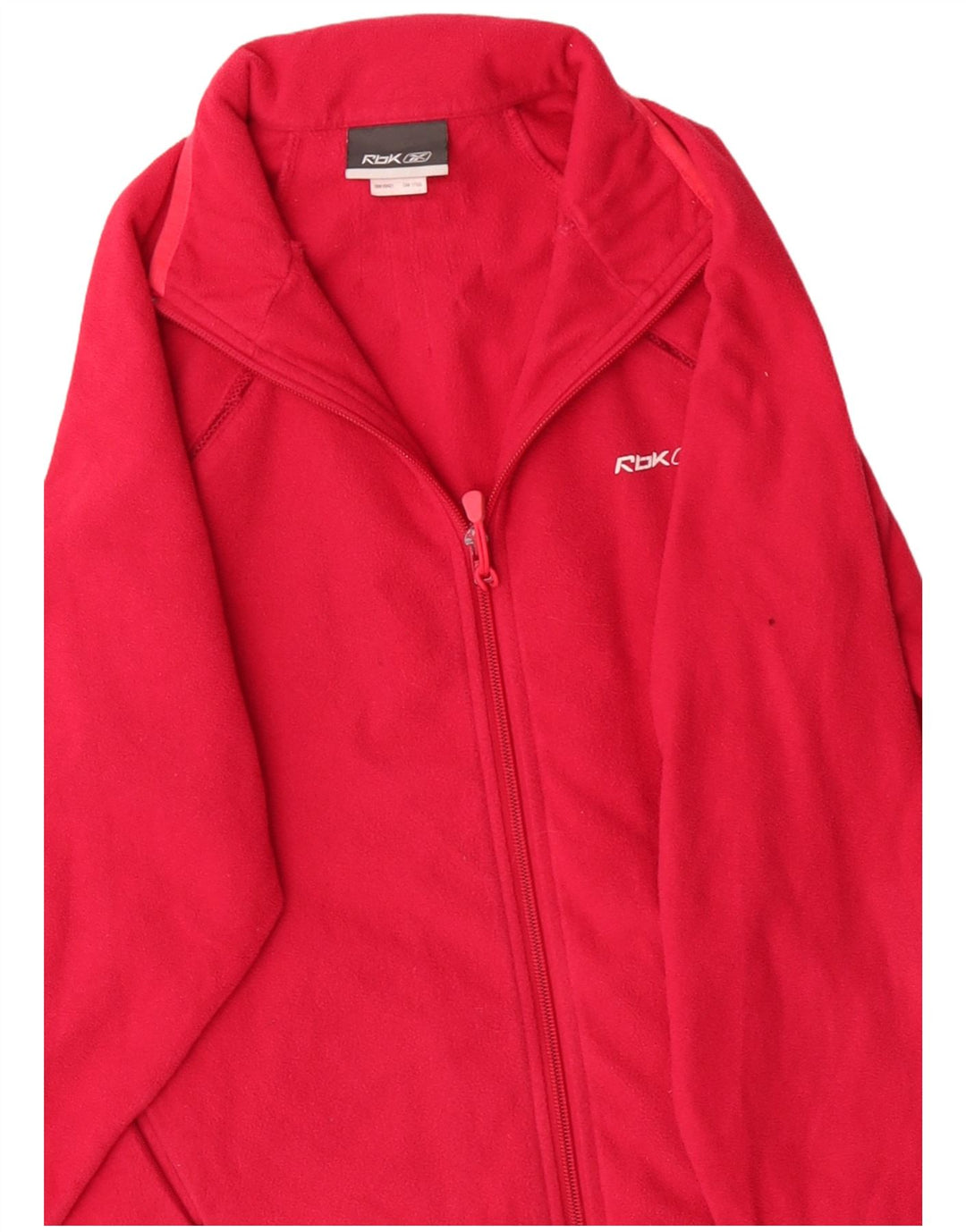 REEBOK Damen Fleecejacke UK 10 Small Rot Polyester
