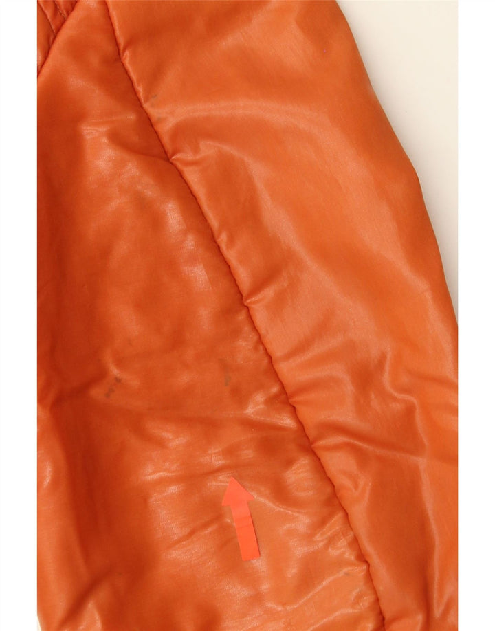VINTAGE Womens Bomber Jacket UK 16 Large Orange Nylon Vintage Vintage and Second-Hand Vintage from Messina Hembry 