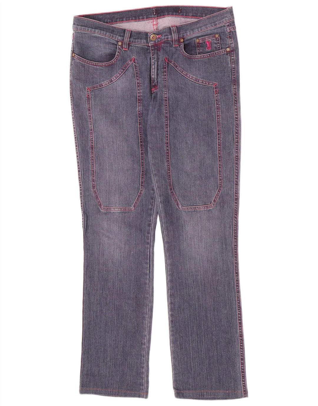 Jeckerson Damen Slim Jeans W34 L30 Blaue Baumwolle