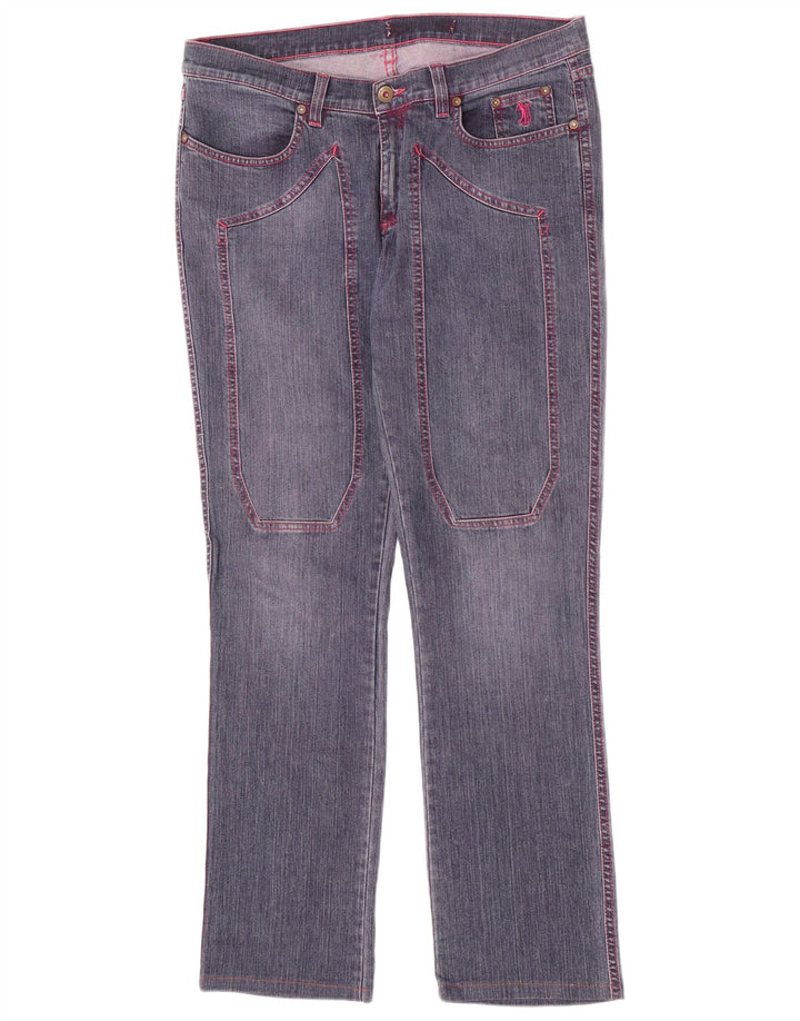 Jeckerson Damen Slim Jeans W34 L30 Blaue Baumwolle