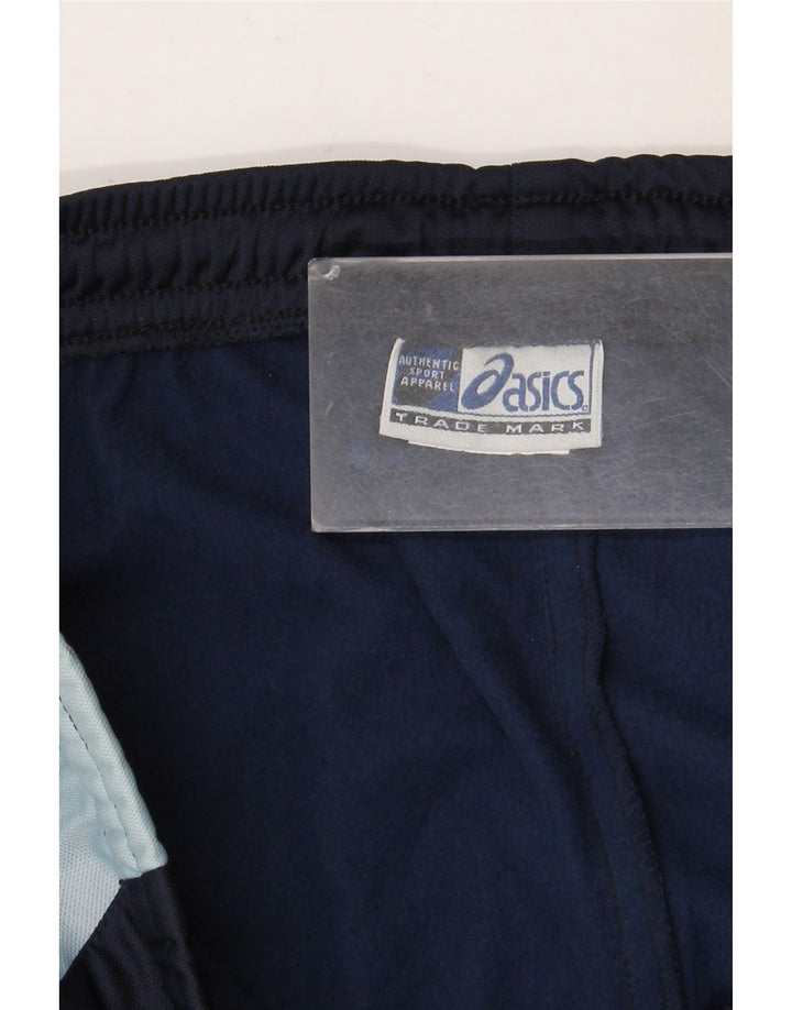 Asics Herren-Trainingshose XL, Marineblau, Farbblock-Polyester