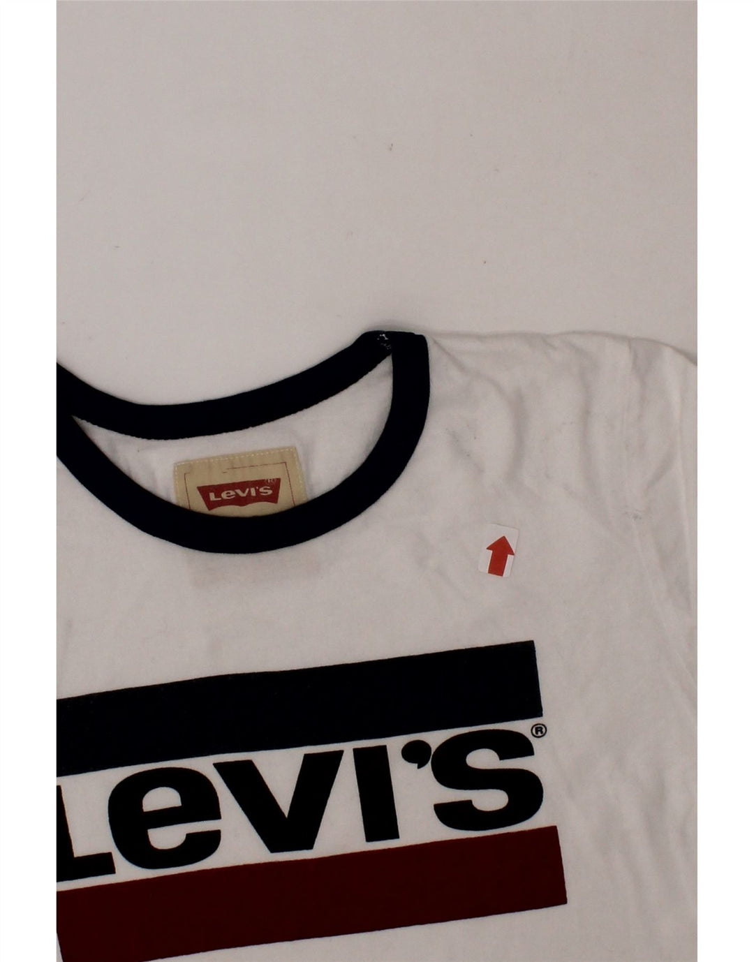 LEVI'S Boys Graphic T-Shirt Top 9-10 Years White Vintage Levi's and Second-Hand Levi's from Messina Hembry 