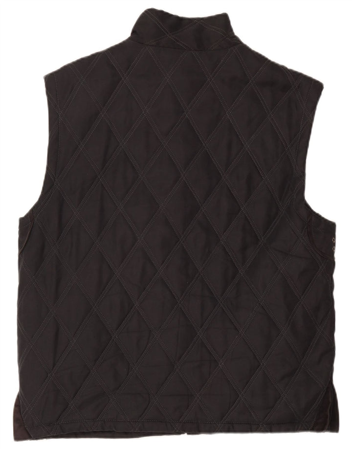 Mila Schon Damen Wattierte Weste EU 52 4XL Schwarz Polyester