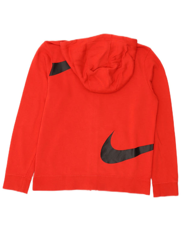 Nike Jungen Swoosh Graphic Zip Hoodie Pullover 13–14 Jahre XL rote Baumwolle