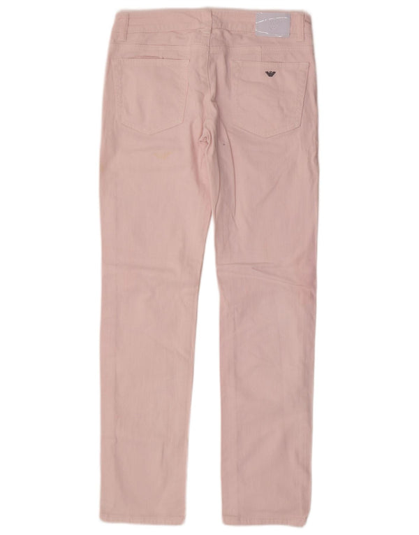 Armani Teen Girls Slim Freizeithose 13–14 Jahre W28 L30 Rosa Baumwolle