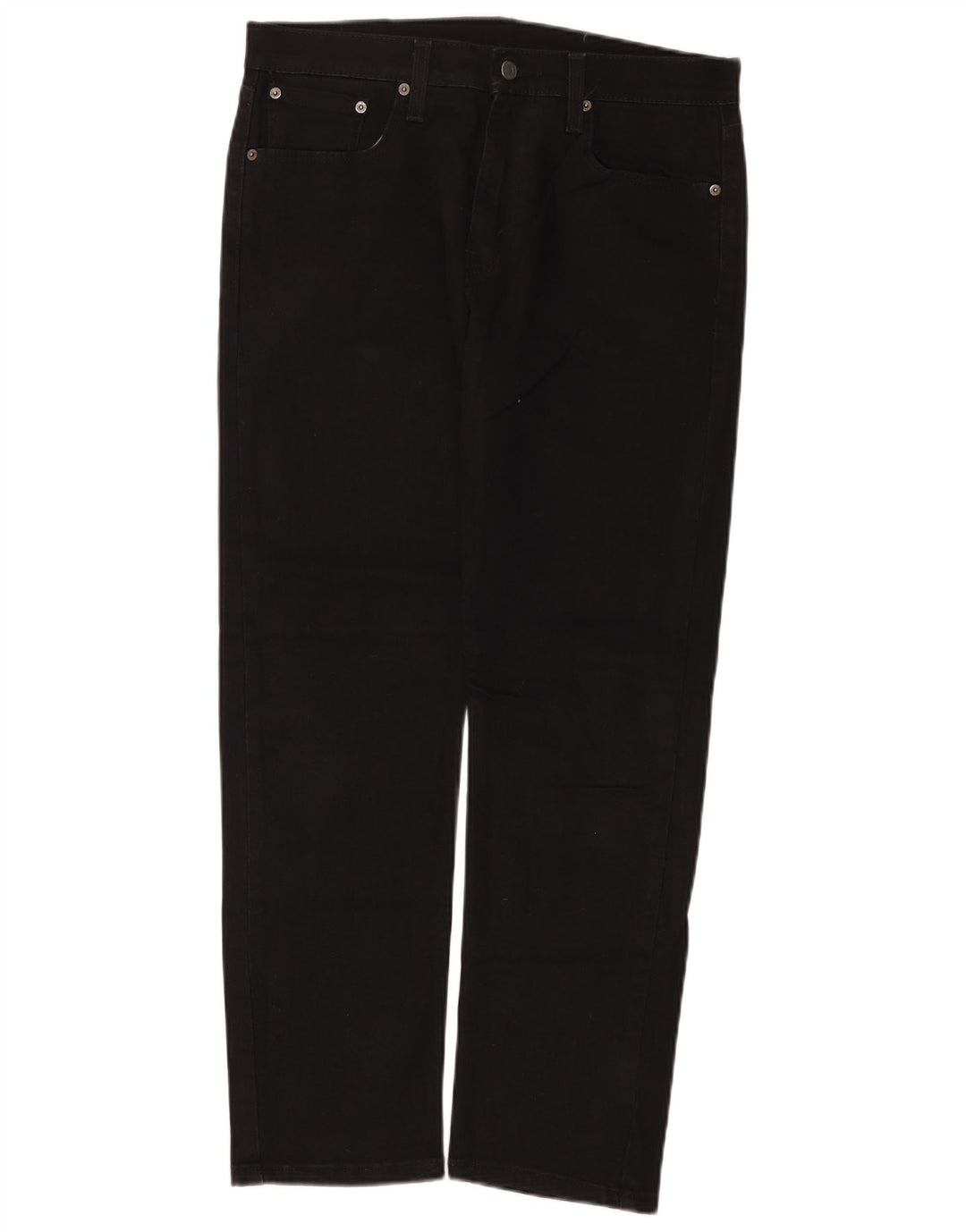 Levi's Herren 502 Tapered Jeans W32 L30 Schwarze Baumwolle
