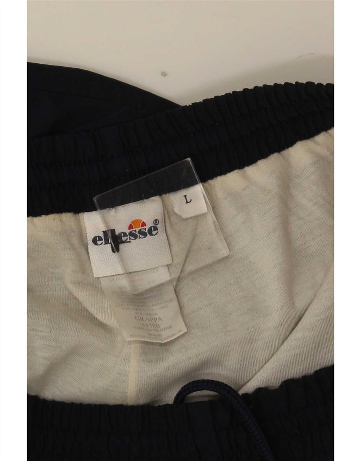 Ellesse Herren-Trainingshose, groß, marineblaues Polyester