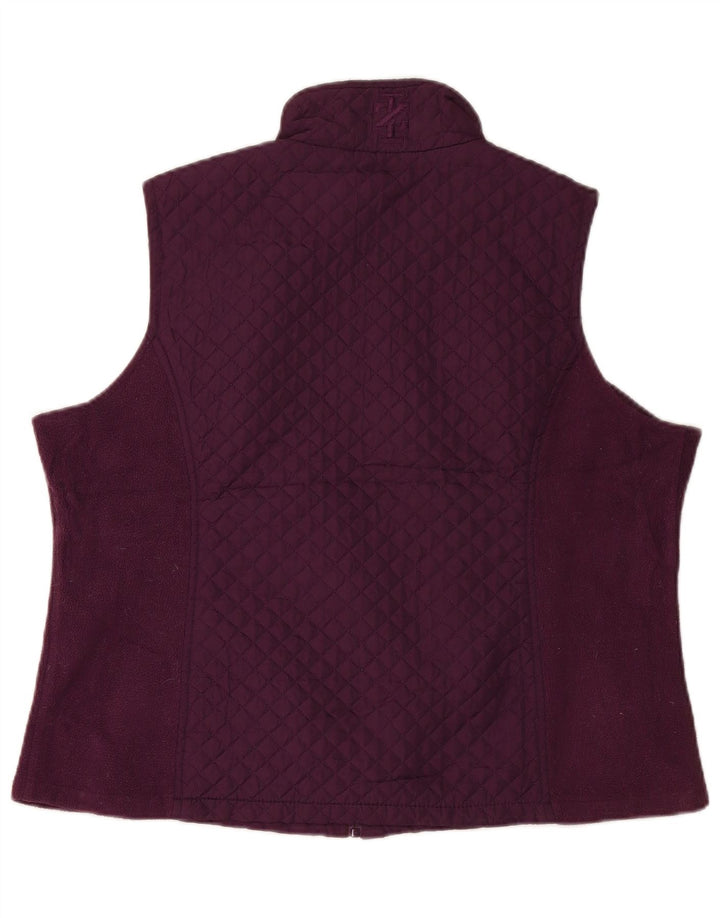 Izod Damen Steppweste UK 20 2XL Maroon Polyester