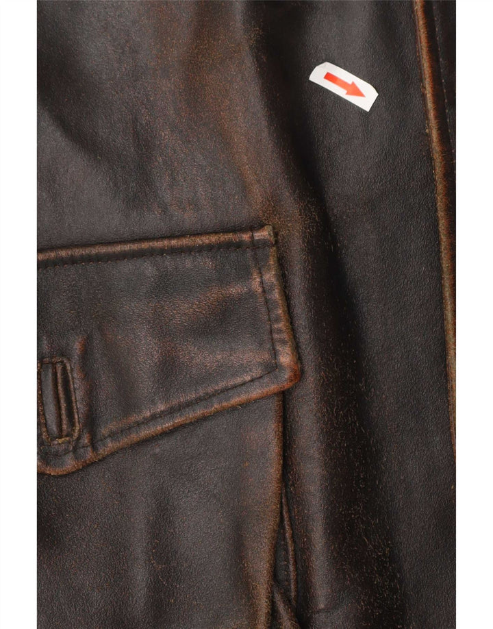 Vintage Herren Lederjacke UK 42 XL Braun