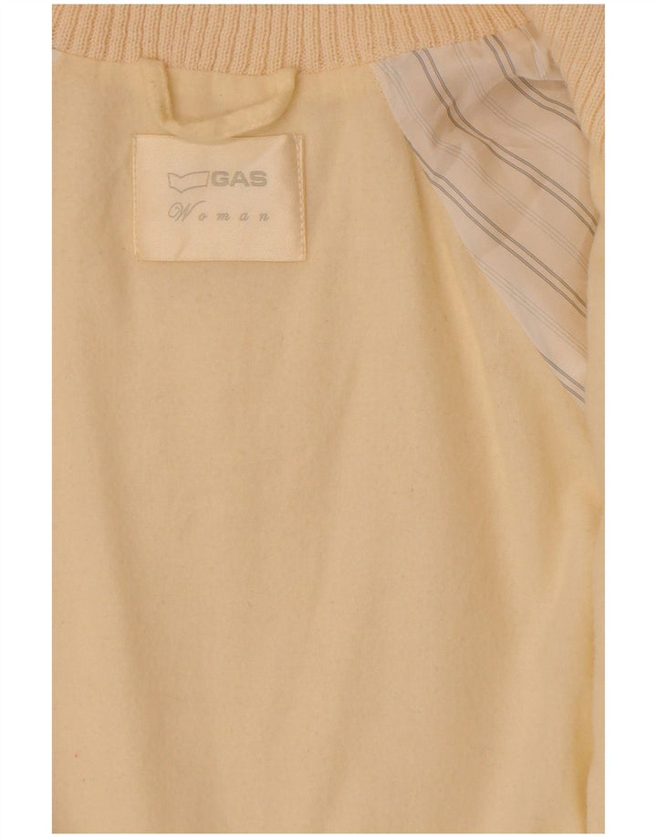 Gas Damen Kunstpelzmantel UK 14 Medium Off White