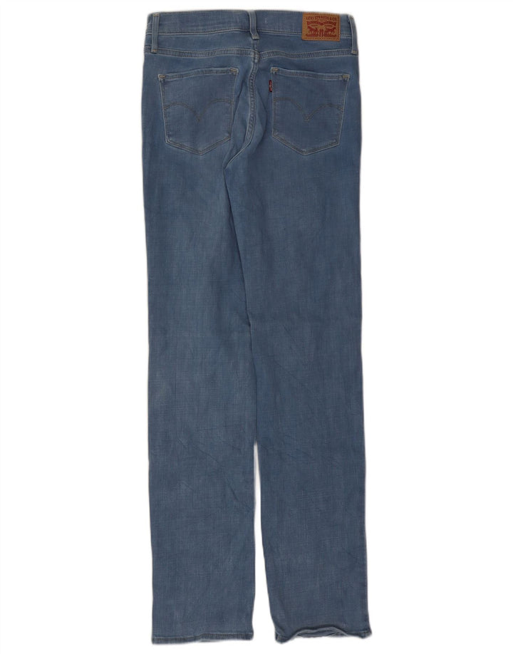 Levi's Damen 314 Shaping Straight Jeans W27 L32 Blaue Baumwolle