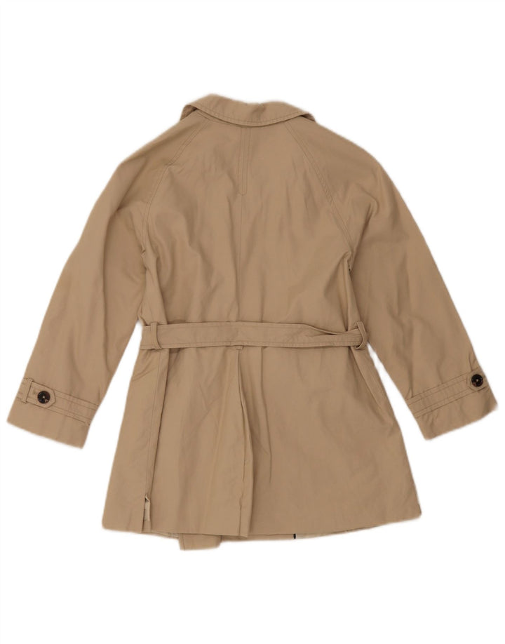 Zara Mädchen-Regenmantel, 7–8 Jahre, beige Baumwolle