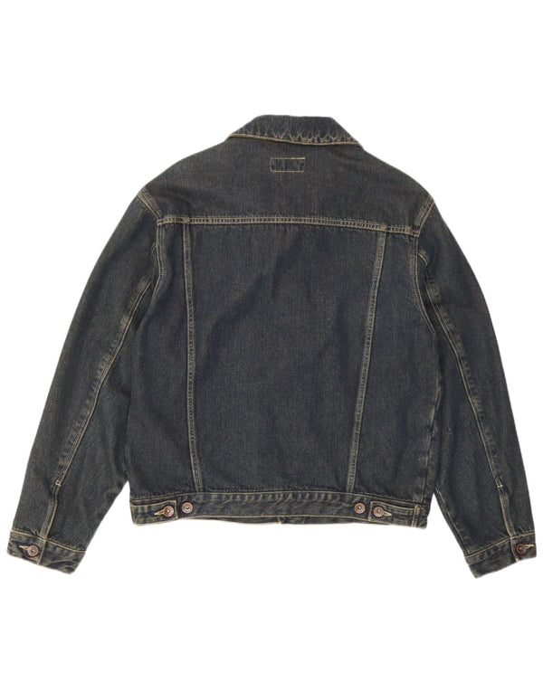 WPM Herren Jeansjacke UK 38 Mittelblaue Baumwolle