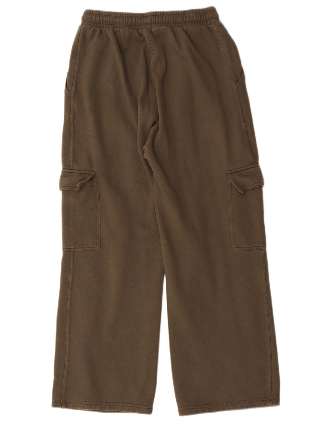 Zara Damen Cargo-Trainingshose UK 12 Medium Khaki Baumwolle