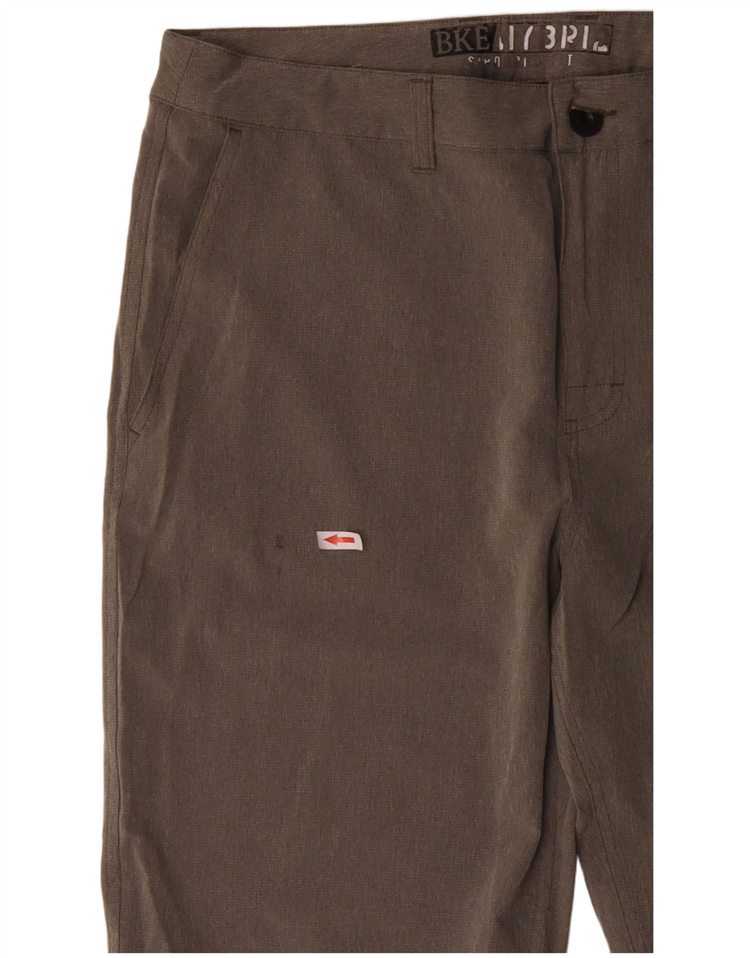 BKE Herren Chinoshorts W33 Mittelgraues Polyester